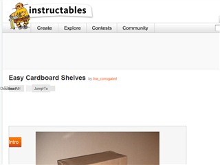 Easy Cardboard Shelves