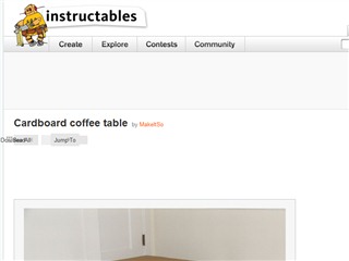 Cardboard coffee table
