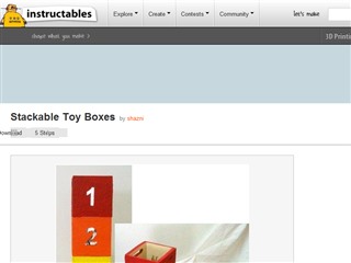 Stackable Toy Boxes