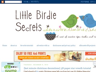 Little Birdie Secrets: {last minute christmas decorations} 3D paper star wreath tutorial